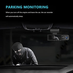 Planet Gates Car DVR Wide-angle 2-record High-definition Night Vision 1080P Driving Recorder Suction Cup 2-lens Car Front and inside Video