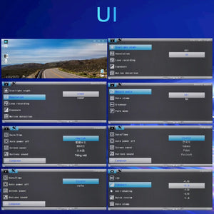 Planet Gates Car DVR Wide-angle 2-record High-definition Night Vision 1080P Driving Recorder Suction Cup 2-lens Car Front and inside Video