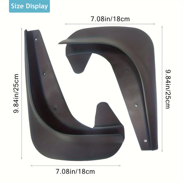 Planet Gates car fender 4pcs Mud Flaps, No Drilling Mudguards Mud Flaps With Hardware Kits, Front And Rear Side Splash Guards Winter Vehicle Sediment Protection