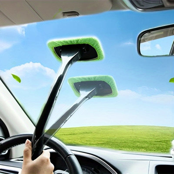 Planet Gates Car Glass Cleaning Brush Car Glass Cleaning Brush, Interior Cleaning Mirror Cleaning Brush Window Windshield Cleaning Tool