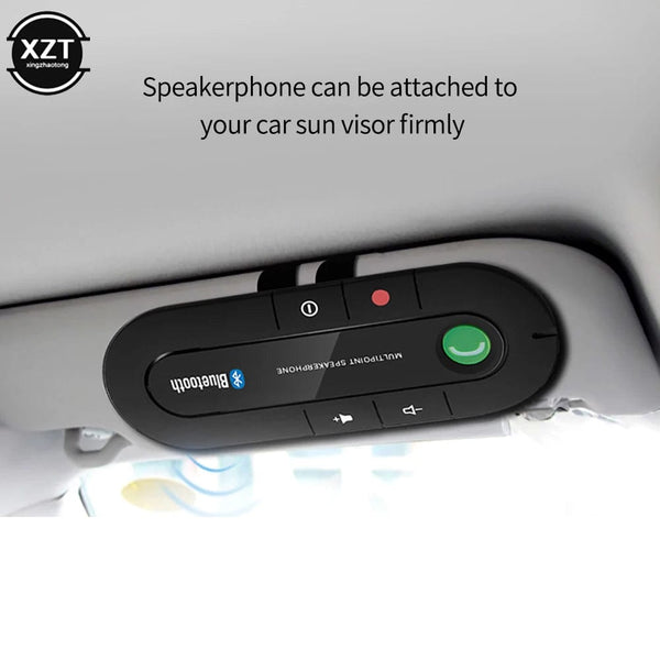 Planet Gates Car Handsfree Phone 4.1+EDR Wireless Bluetooth Compatible Handsfree Car Kit MP3 Music Player USB Power Audio Receiver Visor Clip