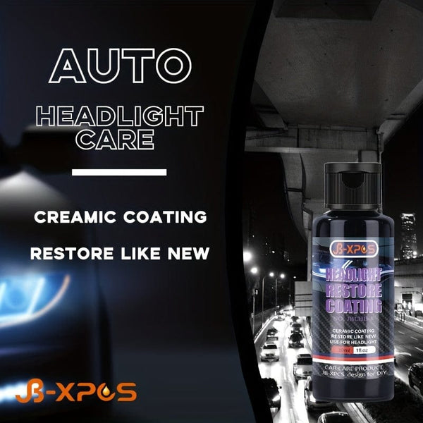 Planet Gates Car Headlight Restoration Refurbishing Agent Headlight Care Polish Agent Headlight Restore Coating Light Removing Oxidation Prevent Scratches JB-XPCS8