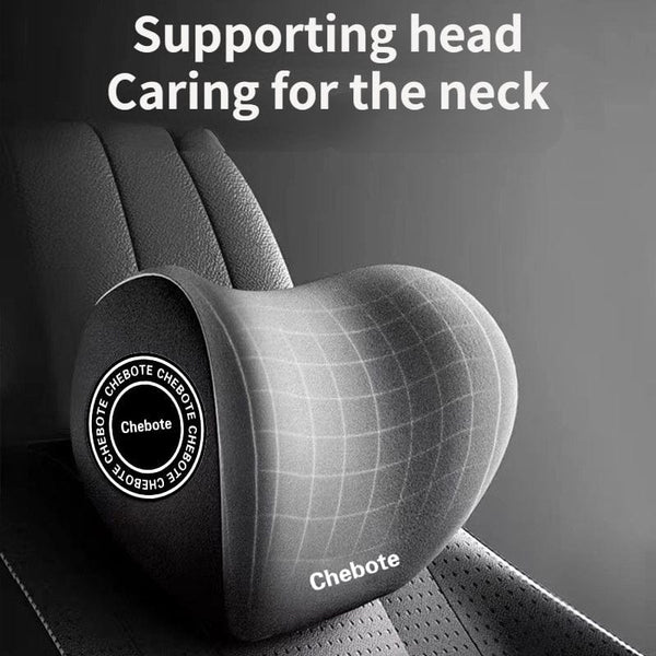 Planet Gates Car Headrest Cervical Spine Neck Support Pillow, Waist Support Pillow Set, Car Memory Cotton Waist Support Pillow, Neck Support Pillow