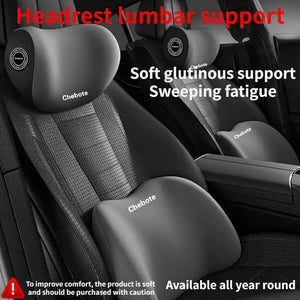 Planet Gates Car Headrest Cervical Spine Neck Support Pillow, Waist Support Pillow Set, Car Memory Cotton Waist Support Pillow, Neck Support Pillow