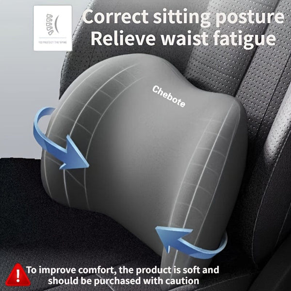 Planet Gates Car Headrest Cervical Spine Neck Support Pillow, Waist Support Pillow Set, Car Memory Cotton Waist Support Pillow, Neck Support Pillow