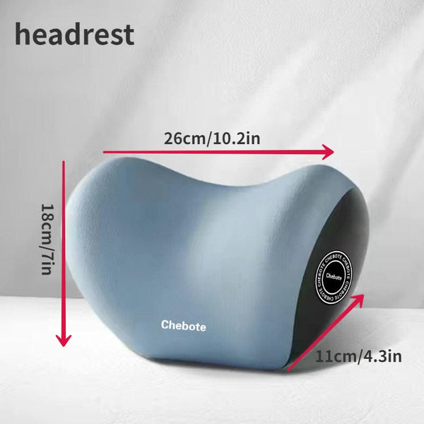 Planet Gates Car Headrest Cervical Spine Neck Support Pillow, Waist Support Pillow Set, Car Memory Cotton Waist Support Pillow, Neck Support Pillow