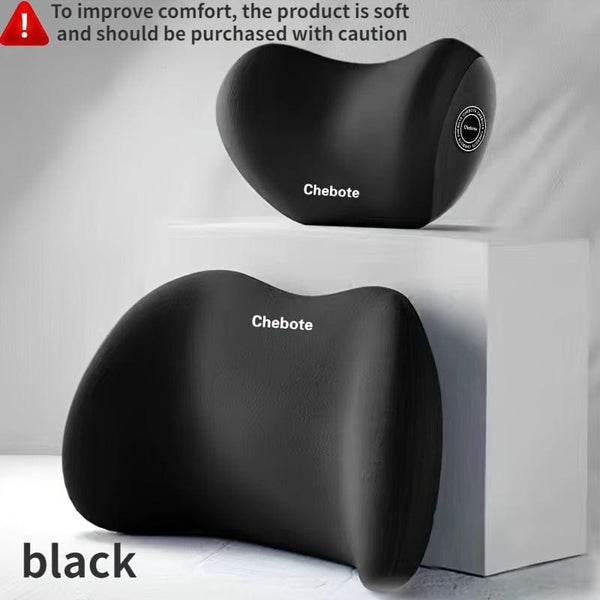 Planet Gates Car Headrest Cervical Spine Neck Support Pillow, Waist Support Pillow Set, Car Memory Cotton Waist Support Pillow, Neck Support Pillow