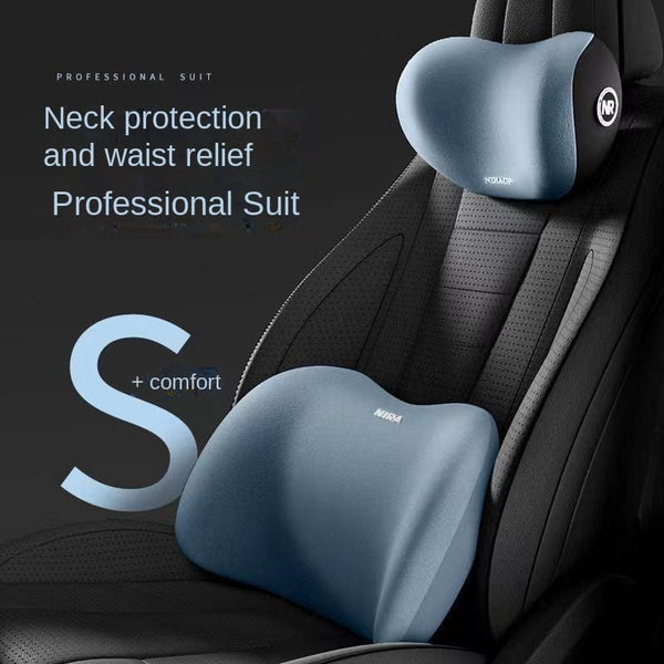 Planet Gates Car Headrest Lumbar Support, Driver Seat Backrest, Driving Waist Support, Car Neck Pillow Lumbar Cushion