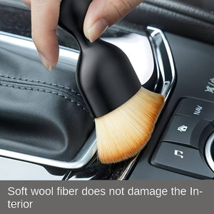 Planet Gates Car Interior Washing Tool Air Conditioner Air Outlet Cleaning Brush Car Interior Crevice Dust Removal Brush Soft Bristle Brush For Car Washing