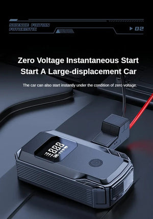 Planet Gates Car Jump Starter Power Bank Air Pump Multi-function Air Compressor Inflator Portable Battery Starter Car Electrical Appliances