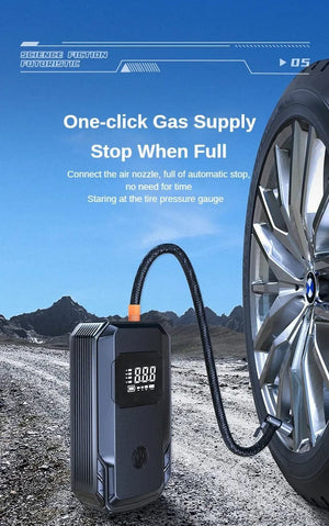 Planet Gates Car Jump Starter Power Bank Air Pump Multi-function Air Compressor Inflator Portable Battery Starter Car Electrical Appliances