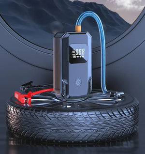 Planet Gates Car Jump Starter Power Bank Air Pump Multi-function Air Compressor Inflator Portable Battery Starter Car Electrical Appliances