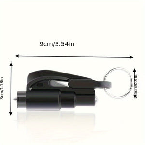 Planet Gates Car Keychain Hammer Three-in-one Car Window Breaking Hammer Multifunctional Emergency Escape Hammer Mini Window Breaker