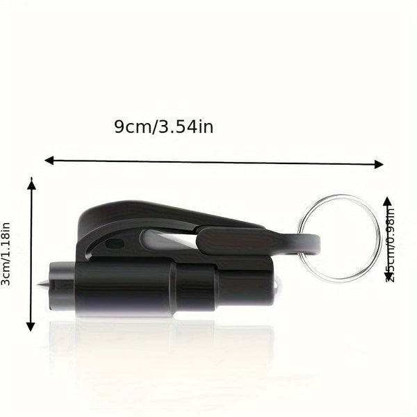 Planet Gates Car Keychain Hammer Three-in-one Car Window Breaking Hammer Multifunctional Emergency Escape Hammer Mini Window Breaker