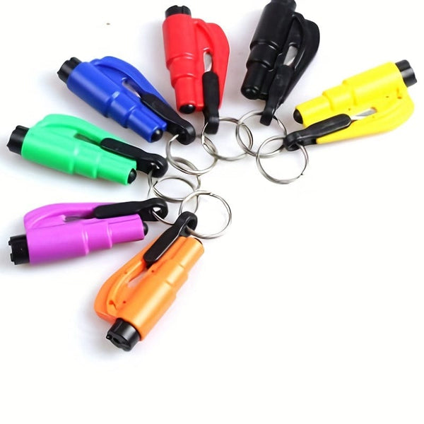 Planet Gates Car Keychain Hammer Three-in-one Car Window Breaking Hammer Multifunctional Emergency Escape Hammer Mini Window Breaker