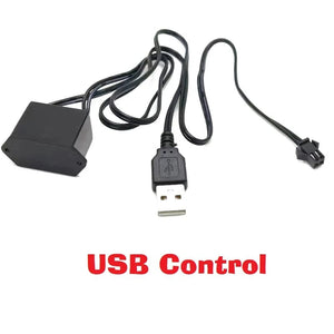 Planet Gates Car LED Strip EL Wire Rope Tube USB Switch Cigarette Car Ambient Light Neon Light Garland Decoration Flexible Led Tube Auto Led