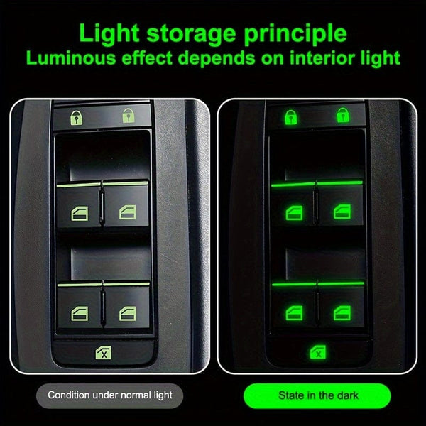 Planet Gates Car Luminous Car Sticker, Self Adhesive Night Visibility Decals For Car, Fluorescent Stickers For Car Window Door Switch