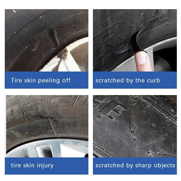 Planet Gates Car Motorbike Bicycle Tyre Tire Repair Sealant Liquid Rubber for Tire Repairing Glue Liquid Strong Rubber Adhesive Glue Tool