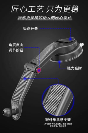 Planet Gates Car Phone Holder Car Sucker Phone Holder Cell Phone Mount Stand Car Windshield Dashboard GPS Rotation Bracket for IPhone Samsung