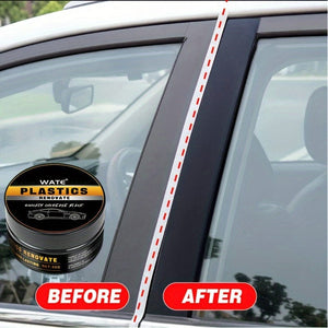 Planet Gates Car Plastic Parts Repair Wax, Crystal Coating Wax, Brightener, For Black Car Interior Renovation, Whitening Scratches Repair Wax