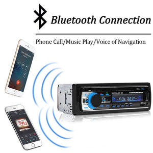 Planet Gates Car Radio 1 din Stereo Player Digital Bluetooth Car MP3 Player 60Wx4 FM Radio Stereo Audio Music USB/SD with In Dash AUX Input