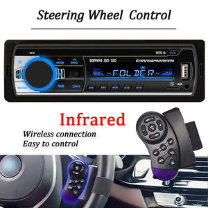 Planet Gates Car Radio 1 din Stereo Player Digital Bluetooth Car MP3 Player 60Wx4 FM Radio Stereo Audio Music USB/SD with In Dash AUX Input