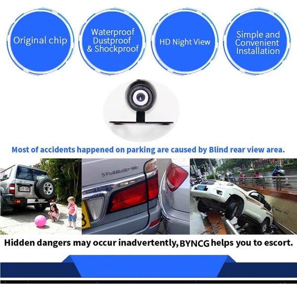 Planet Gates Car Rear View Camera Wide Angle Reverse Parking Waterproof CCD LED Auto Backup Monitor Universal for BMW New HD Night Vision