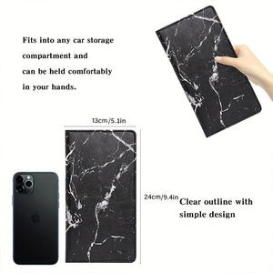 Planet Gates Car Registration & Insurance Card Holder For Men And Women, Auto Glove Box Organizer Document Wallet Faux Leather Manual Folder