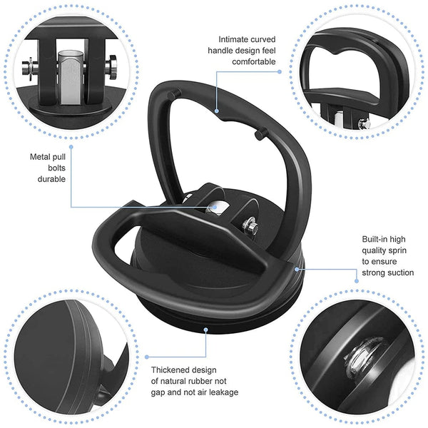 Planet Gates Car Repair Tool Body Repair Puller 2inch Black/Orange Suction Cup Remove Dents Puller For Car Dent Glass Suction Removal Tool