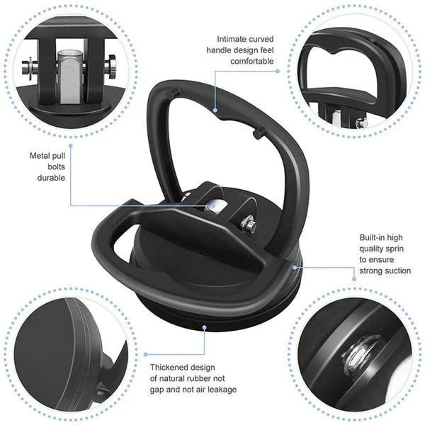 Planet Gates Car Repair Tool Body Repair Puller 2inch Black/Orange Suction Cup Remove Dents Puller For Car Dent Glass Suction Removal Tool