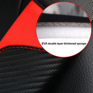 Planet Gates Car Seat Belt Cover Carbon Fiber Faux Leather Seat Belt Pad Holder Universal Auto Seat Belt Covers Shoulder Protection Car Interior Accessories