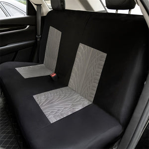 Planet Gates Car Seat Cover Full Set, Red Universal Butterfly Pattern Embroidery Auto Seat Cover Set