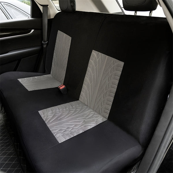 Planet Gates Car Seat Cover Full Set, Red Universal Butterfly Pattern Embroidery Auto Seat Cover Set