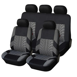 Planet Gates Car Seat Covers Full Set Front Split Rear Bench For Car Universal Cloth SUV Sedan Van Automotive Interior Covers
