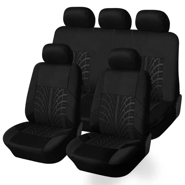 Planet Gates Car Seat Covers Full Set Front Split Rear Bench For Car Universal Cloth SUV Sedan Van Automotive Interior Covers