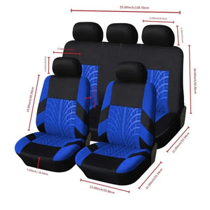 Planet Gates Car Seat Covers Full Set Front Split Rear Bench For Car Universal Cloth SUV Sedan Van Automotive Interior Covers