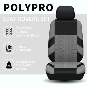 Planet Gates Car Seat Covers Full Set Front Split Rear Bench For Car Universal Cloth SUV Sedan Van Automotive Interior Covers