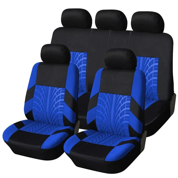 Planet Gates Car Seat Covers Full Set Front Split Rear Bench For Car Universal Cloth SUV Sedan Van Automotive Interior Covers