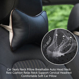 Planet Gates Car Seat Neck Pillow Breathable Auto Head Neck Rest Cushion Relax Neck Support Cervical Headrest Comfortable Soft Car Pillow