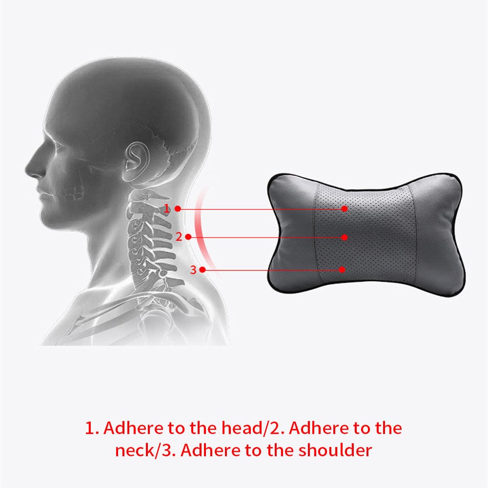 Planet Gates Car Seat Neck Pillow Breathable Auto Head Neck Rest Cushion Relax Neck Support Cervical Headrest Comfortable Soft Car Pillow