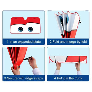 Planet Gates Car Solar Protection 4 Colors Eyes Heated Windshield Sunshade Car Window Windscreen Cover Sun Shade Auto Sun Visor Car-covers