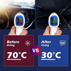Planet Gates Car Sunshade Car Sunshade Umbrella For Sun Protection And Heat Insulation, Shading Curtain For Front Windshield, Cooling And Parking Artifact