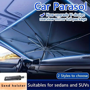 Planet Gates Car Sunshade Car Sunshade Umbrella For Sun Protection And Heat Insulation, Shading Curtain For Front Windshield, Cooling And Parking Artifact