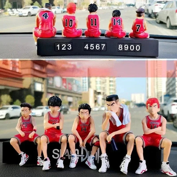 Planet Gates Car Telephone Number Plate Interior Anime Decoration SLAM DUNK Hanamichi Sakuragi Action Figure Ornament Auto Accessories Gifts