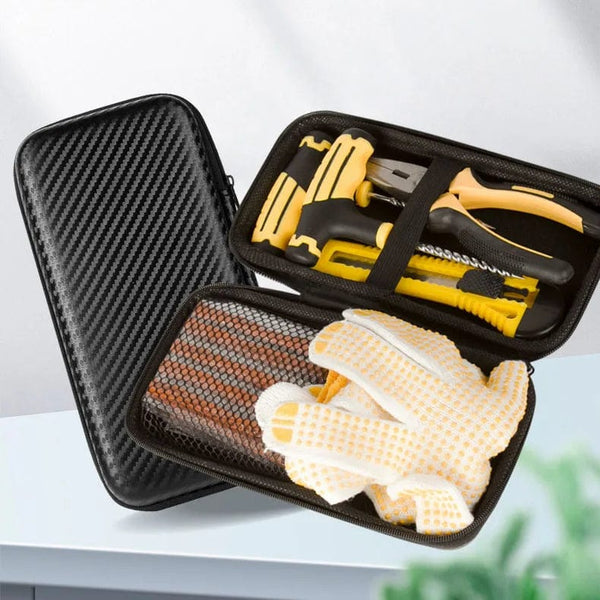 Planet Gates Car Tire Puncture Plugs Vacuum Tire Pass Emergency Repair Tools Glue Strips Glue Quick Repair Tire Repair Kit Patch Tool Set