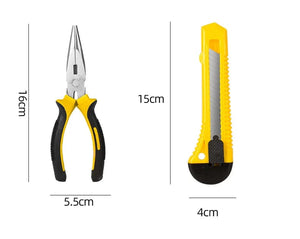 Planet Gates Car Tire Puncture Plugs Vacuum Tire Pass Emergency Repair Tools Glue Strips Glue Quick Repair Tire Repair Kit Patch Tool Set