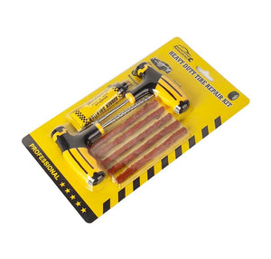 Planet Gates Car Tire Puncture Plugs Vacuum Tire Pass Emergency Repair Tools Glue Strips Glue Quick Repair Tire Repair Kit Patch Tool Set