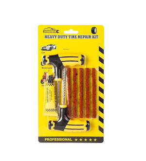 Planet Gates Car Tire Puncture Plugs Vacuum Tire Pass Emergency Repair Tools Glue Strips Glue Quick Repair Tire Repair Kit Patch Tool Set