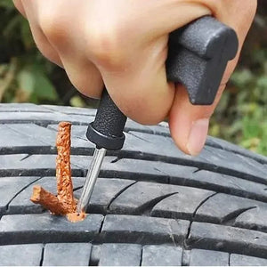 Planet Gates Car Tire Repair Tool Kit with Rubber Strips Tubeless Tyre Puncture Studding Plug Set Motorcycle Truck Vacuum Tire Repair Tool
