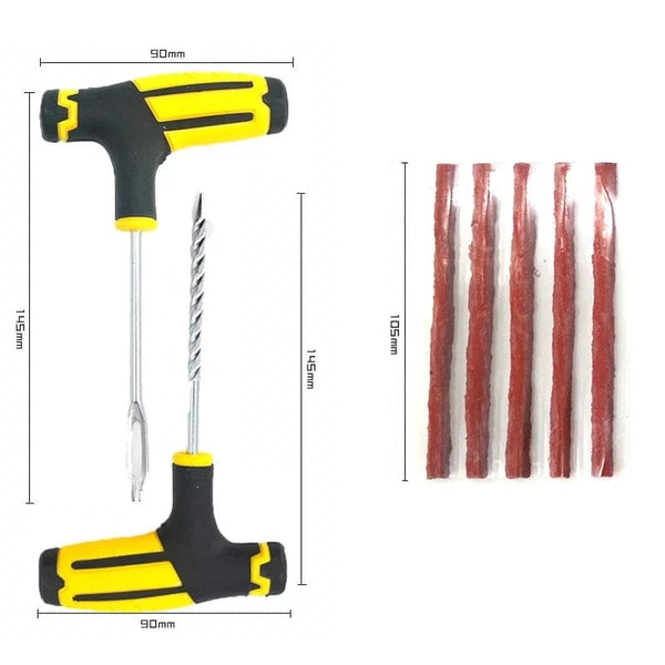 Planet Gates Car Tire Repair Tool Tyre Puncture Plug Tools Tire Repair Kit Studding Tool Set Auto Bike Tubeless Tire